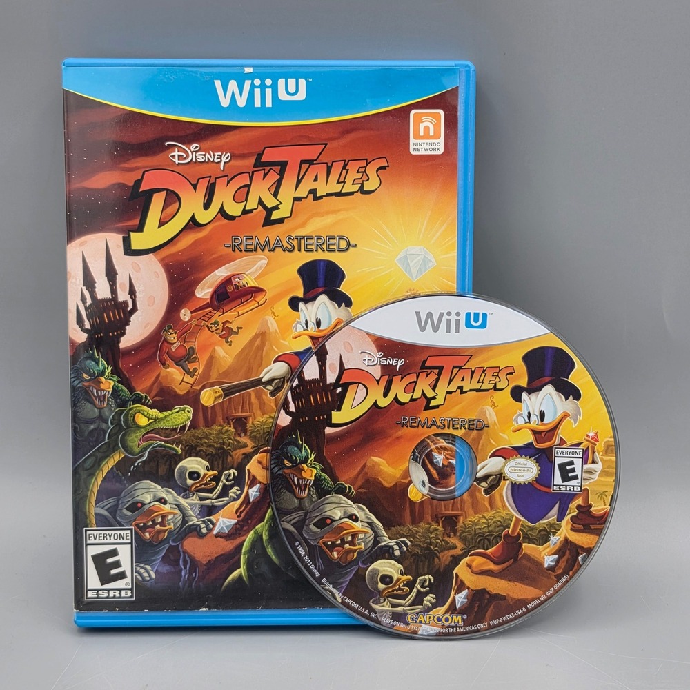 Capcom Video Game Nintendo Wii U Standard Blue DuckTales Remastered Disney Retro